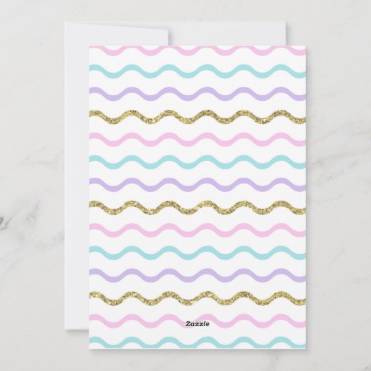 Uitnodiging van Afrikaanse Amerikaanse sluimerpart (Achterkant)