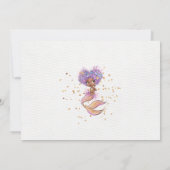 Uitnodiging van Afrikaanse Amerikaanse Zeemeermin (Achterkant)