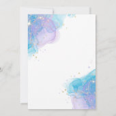 Uitnodiging van Afrikaanse Amerikaanse Zeemeermin (Achterkant)