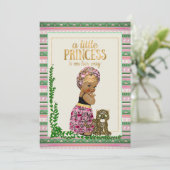 Uitnodiging van Afrikaanse Baby shower (Staand voorkant)