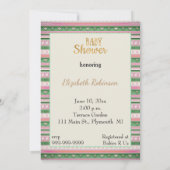 Uitnodiging van Afrikaanse Baby shower (Achterkant)