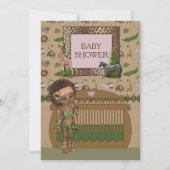 Uitnodiging van Afrikaanse Baby shower (Voorkant)