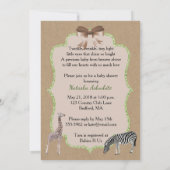 Uitnodiging van Afrikaanse Baby shower (Achterkant)