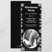 Uitnodiging van Afrikaanse Elephant-kerstfeest (Voorkant / Achterkant)