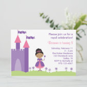 Uitnodiging van Afrikaanse prinses Birthday (Staand voorkant)