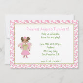Uitnodiging van Afrikaanse prinses Fairy (Voorkant)