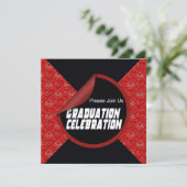Uitnodiging van afstuderen Celebratiepartij (Staand voorkant)