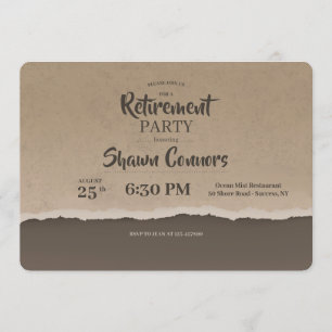 Uitnodiging van aftredingspartij Coffee Torn Edges