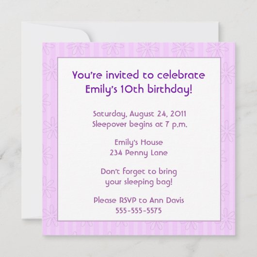 Uitnodiging van afzonderlijke partijen (Achterkant)