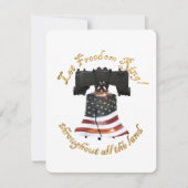 Uitnodiging van American Flag Liberty Bell (Voorkant)