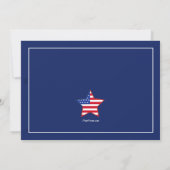 Uitnodiging van Amerikaanse vlag Fundraising (Achterkant)
