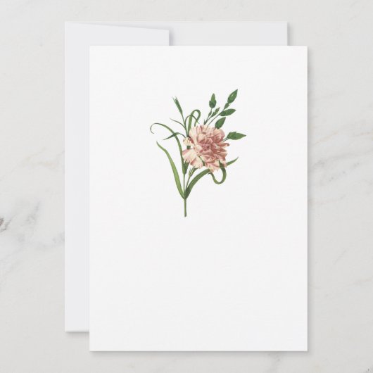 Uitnodiging van anjers (Achterkant)