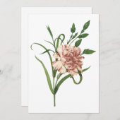 Uitnodiging van anjers (Voorkant / Achterkant)