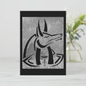 uitnodiging van Anubis (Staand voorkant)