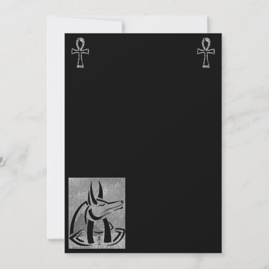 uitnodiging van Anubis (Achterkant)