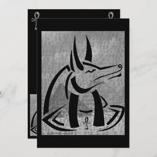 uitnodiging van Anubis (Voorkant / Achterkant)