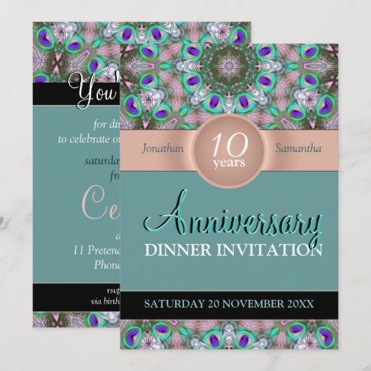 Uitnodiging van Aqua Jewels Jubileum (Voorkant / Achterkant)