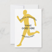  uitnodiging van Athletics Party (Voorkant)