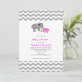 Uitnodiging van Baby shower (Staand voorkant)