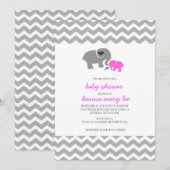 Uitnodiging van Baby shower (Voorkant / Achterkant)