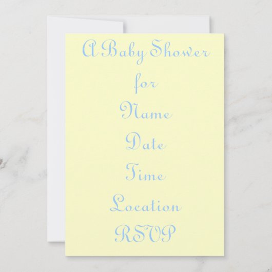  uitnodiging van Baby shower (Achterkant)