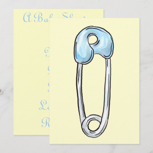 uitnodiging van Baby shower (Voorkant / Achterkant)