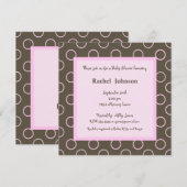 Uitnodiging van Baby shower (Voorkant / Achterkant)