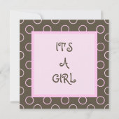 Uitnodiging van Baby shower (Achterkant)