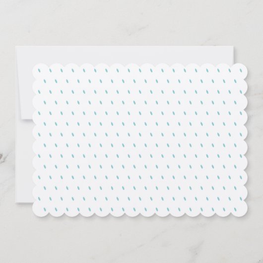 Uitnodiging van Baby shower voor paraplu en laarze (Achterkant)