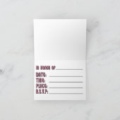 uitnodiging van Bachelorette (Binnen)