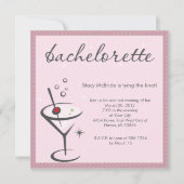 uitnodiging van bachelorette (Voorkant)