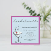 uitnodiging van bachelorette (Staand voorkant)