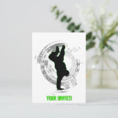Uitnodiging van Bboy Party Briefkaart (Staand voorkant)