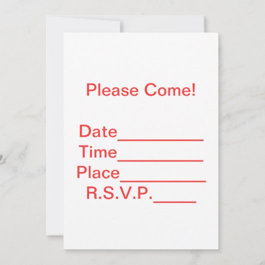 Uitnodiging van BBQ-partij met gereedschap (Achterkant)