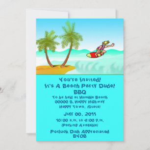Uitnodiging van beach/pool
