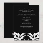 Uitnodiging van bedrijven/zakenpartners in Floral (Voorkant / Achterkant)