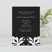 Uitnodiging van bedrijven/zakenpartners in Floral (Staand voorkant)