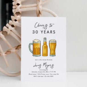 Uitnodiging van Beer Birthday   Drink Birthday Inv