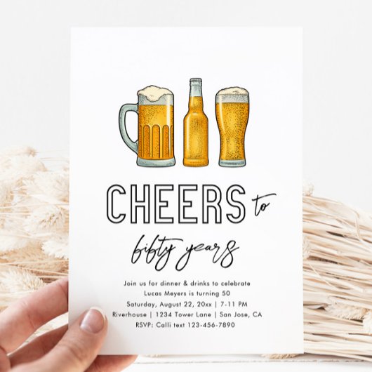 Uitnodiging van Beer Birthday | Drink Birthday Inv