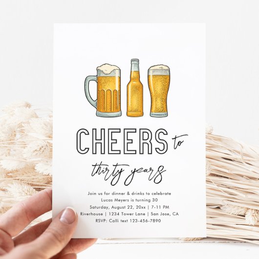 Uitnodiging van Beer Birthday | Drink Birthday Inv