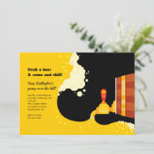 Uitnodiging van Beer Party (Staand voorkant)