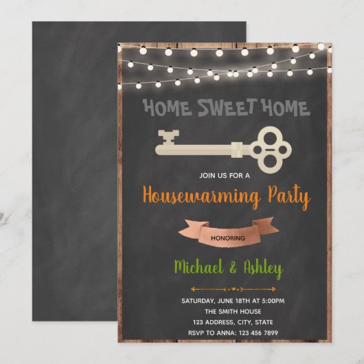 Uitnodiging van belangrijke deelnemers aan het hui (Voorkant / Achterkant)