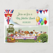 Uitnodiging van Big Queen's Jubilee Lunch (Voorkant)