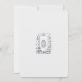 Uitnodiging van Black and White Birthday Party (Achterkant)