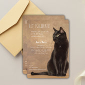 Uitnodiging van Black Cat Birthday