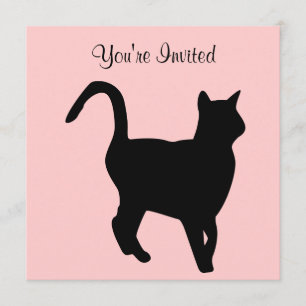 Uitnodiging van Black Cat Birthday