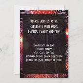 Uitnodiging van Black Fireworks New Years Party (Achterkant)