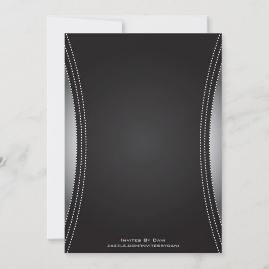 Uitnodiging van Black Hookah Party (Achterkant)