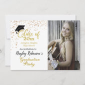 Uitnodiging van Black Pet Photo Graduparty (Voorkant)