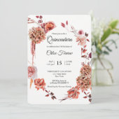 uitnodiging van Boho Quinceañera (Staand voorkant)